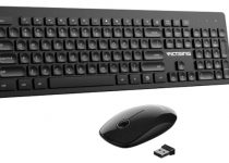 VicTsing Wireless Keyboard and Mouse Combo, 105-Key Chiclet Keyboard