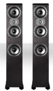 Polk Audio TSi400 4-Way Tower Speakers with Three 5-1_4_ Drivers - P