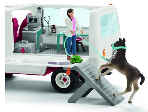 Schleich Horse Club Mobile Vet with Hanoverian Foal_ Schleich_ Toys