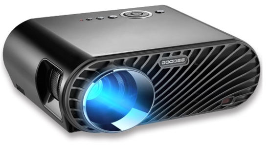 Projector, GooDee 3200 Lumens Video Projector 180_ HD LCD Movie Proj