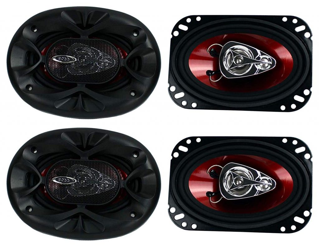 New BOSS CH4630 4"x 6" 3-Way 500W Car Audio Coaxial Speakers